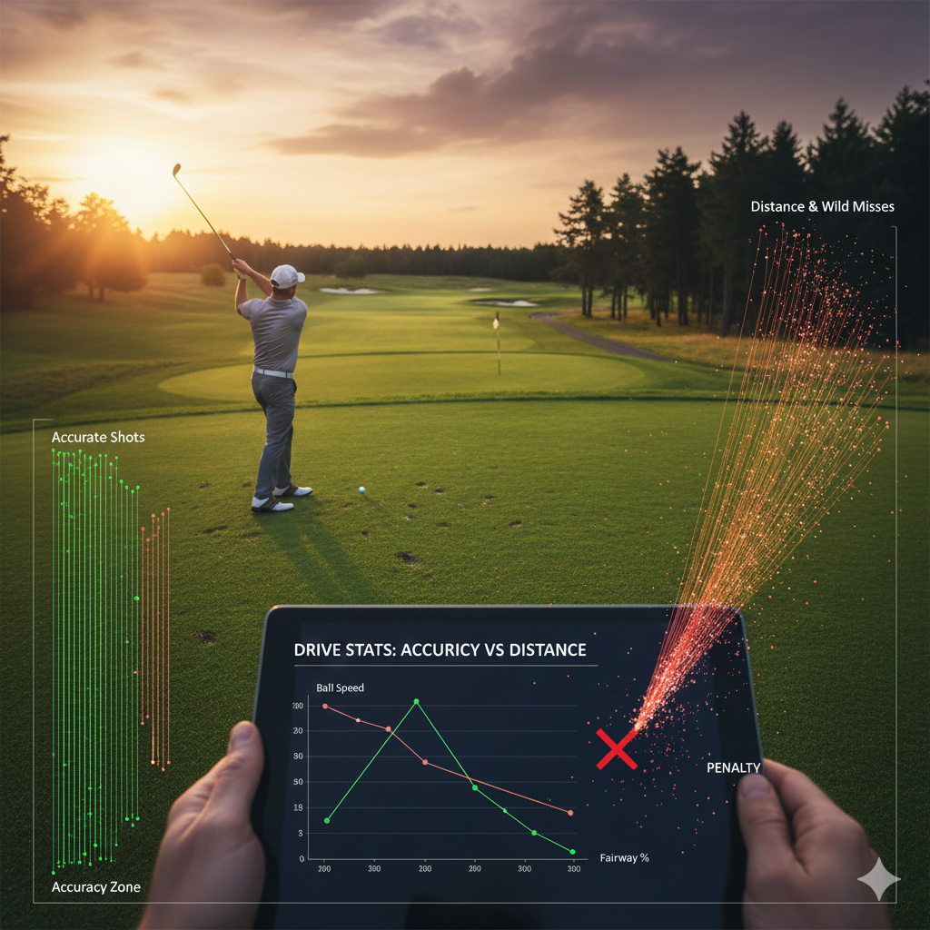 Driving: Accuracy vs. distance—what your fairway % is telling you